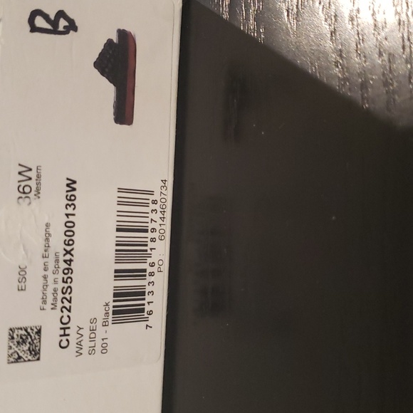 NWB! Chloe Wavy Leather Platform Slides 6/ 36 - Picture 7 of 8